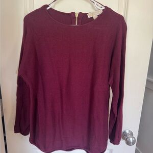 Michael Kors Red Relaxed Long Sleeve Hoodie